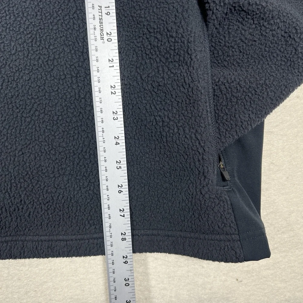 Oakley Fluffy 1/2‎ Zip Fleece Jacket Mens M Blue Sherpa Pullover Custom Fit Logo